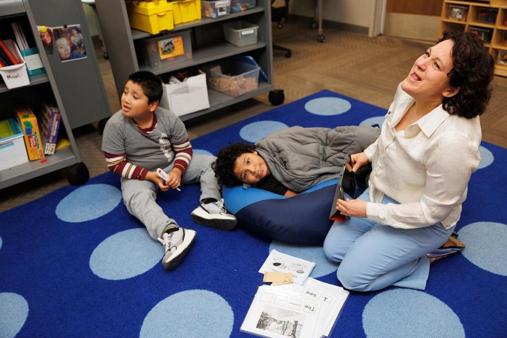 Emily Wade in her classroom at Ellen Ochoa Elementary on Dec. 8, 2025.