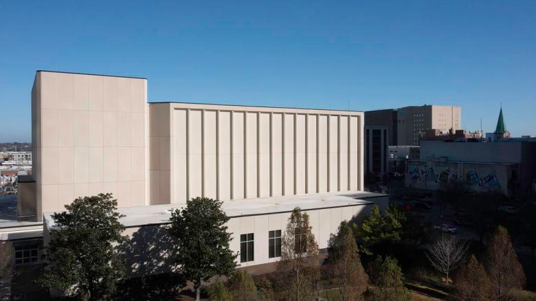 The Tulsa Performing Arts Center, photographed from Chapman Green on Dec. 2, 2025.