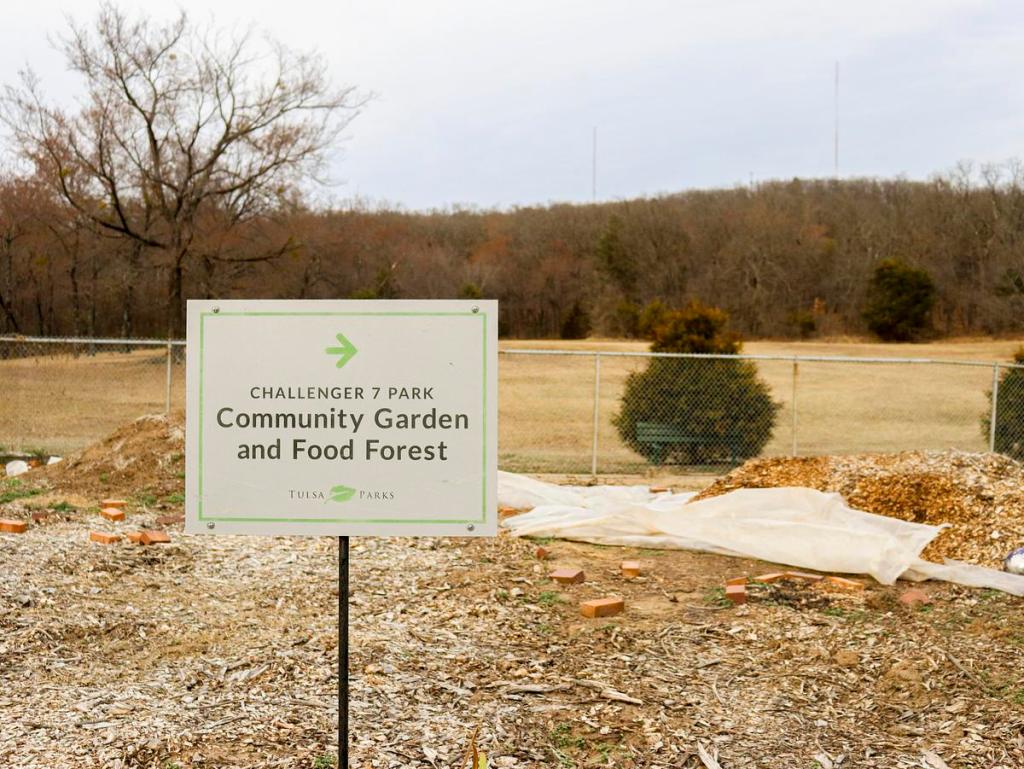 The community garden in Challenger 7 Park is pictured Feb. 17, 2026. Originally created by the city nearly a decade ago, the site is maintained by a single passionate gardener.
