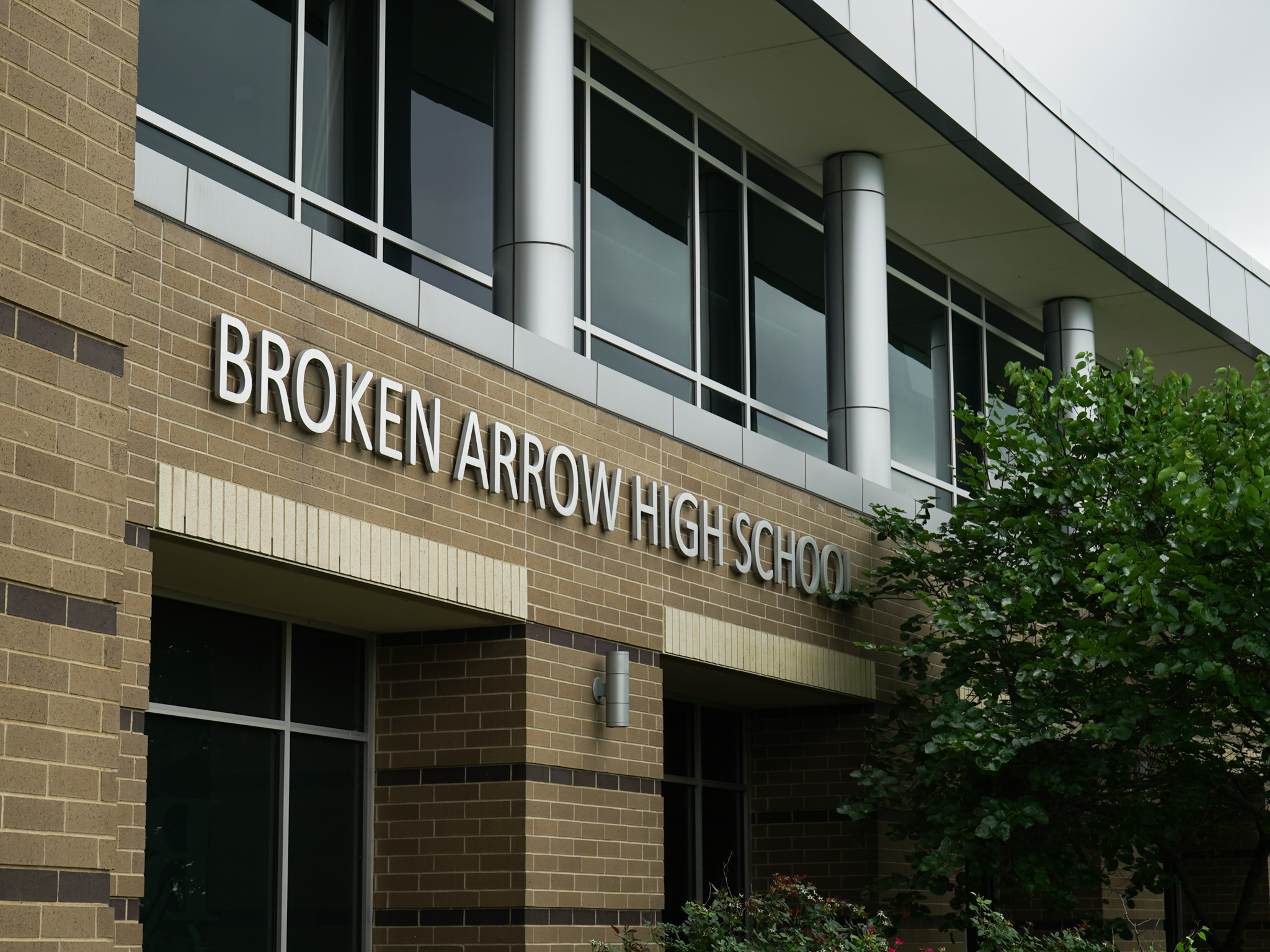 Close up of Broken Arrow High School