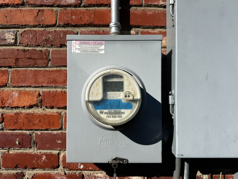 An electric meter.