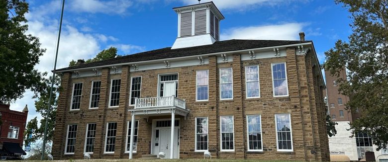 A brick house that's a government building