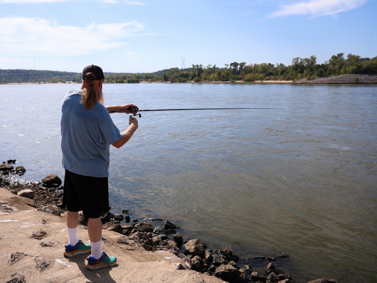 Fishing at Keystone Dam