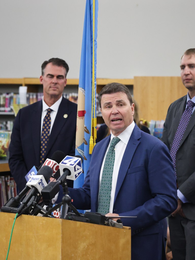 Lindel Fields after being named the new Superintendent of Public Instruction at Eisenhower International School on Oct. 2, 2025.