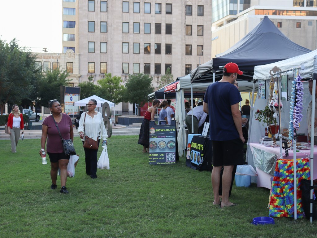 Some vendors at the Midweek Market at Chapman Green in downtown Tulsa, pictured Oct. 1, 2025, accept SNAP.