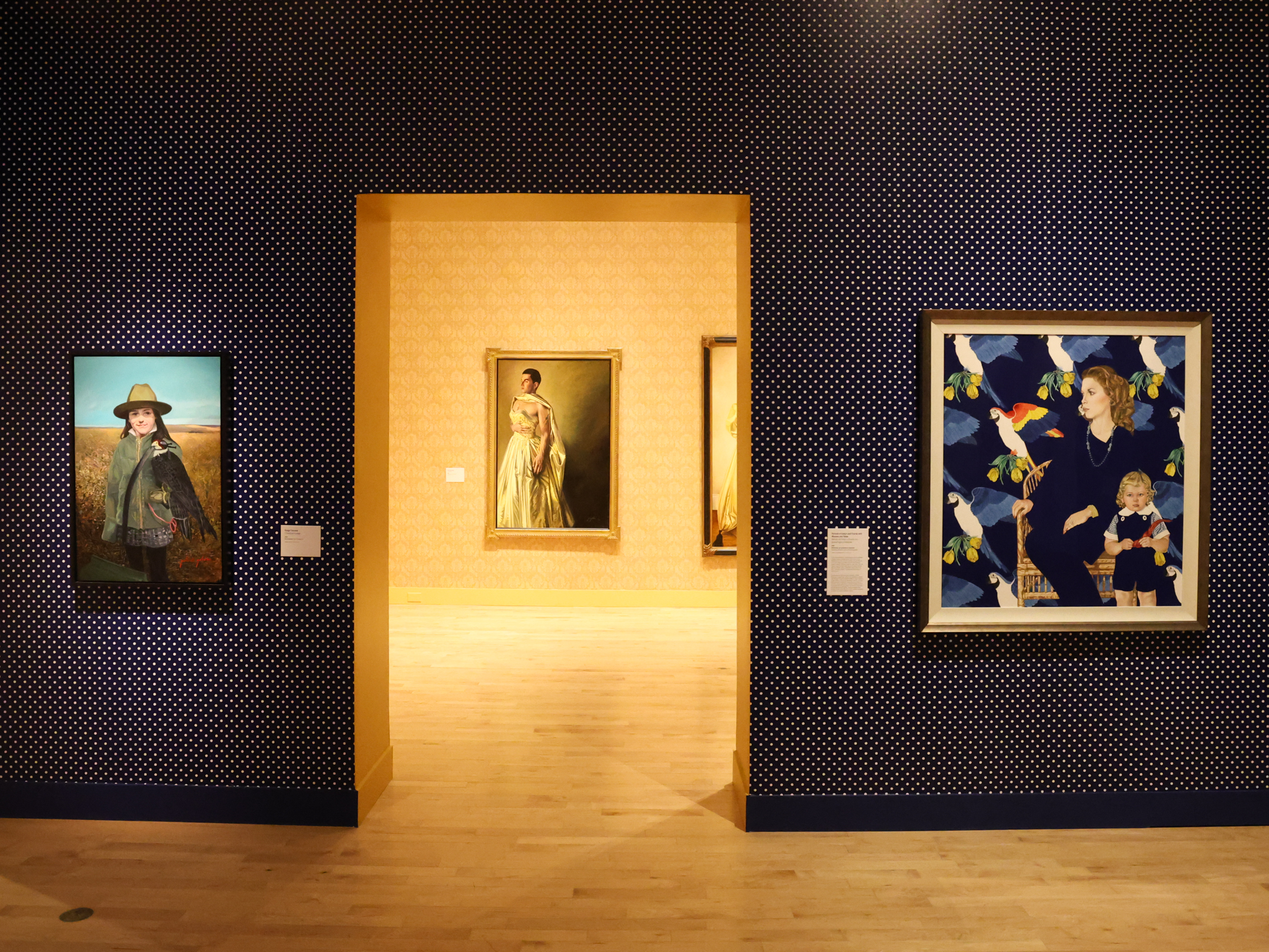Doorway looking into an exhibit at the Philbrook Museum 