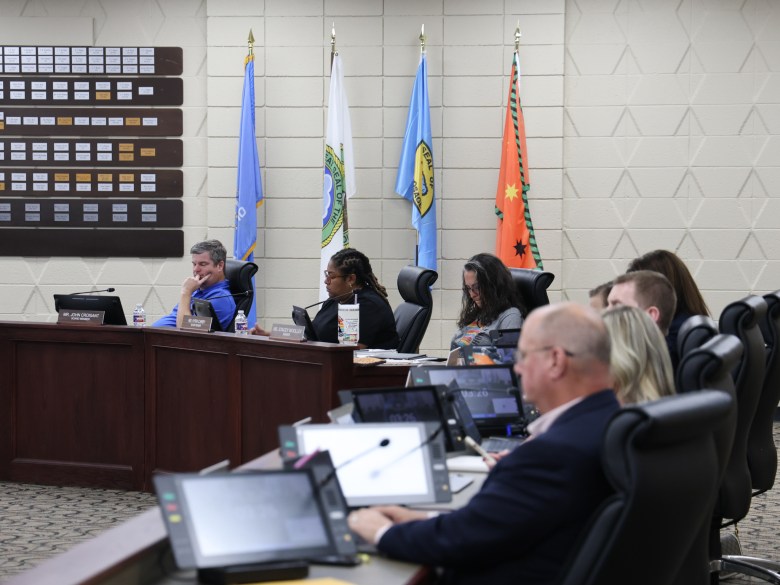 School board members sitting