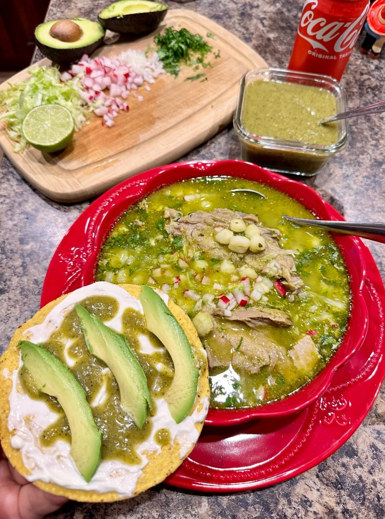 Photo of pozole verde