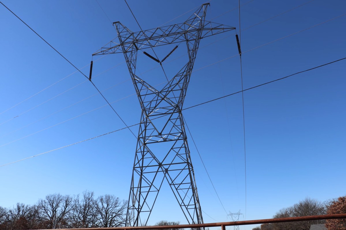 Photo of a transmission line