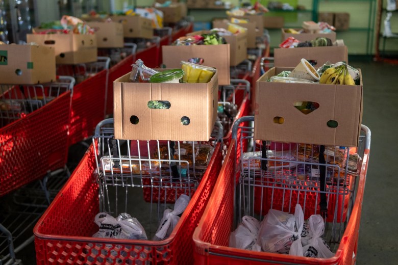 Photo of shopping carts at the Urban Mission