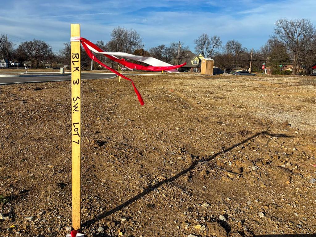 Lot 7 of Black Wall Street Square development on Dec. 11, 2025. The first phase will begin on Dec. 12, 2025.
