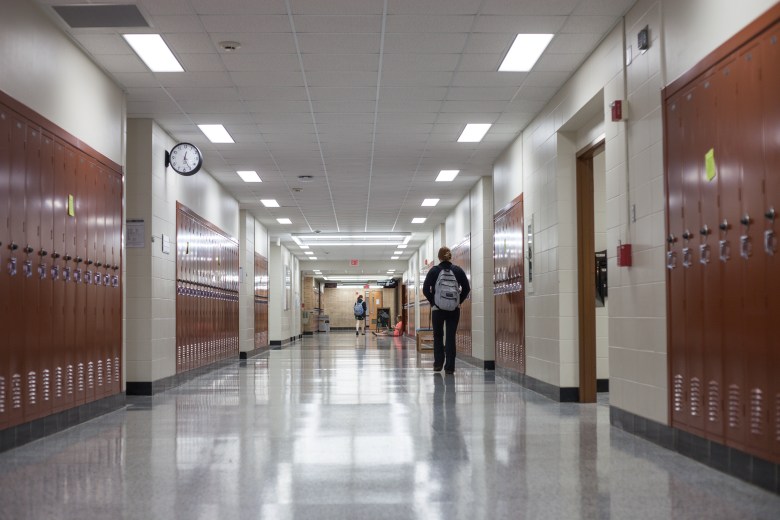 Photo of school hallway