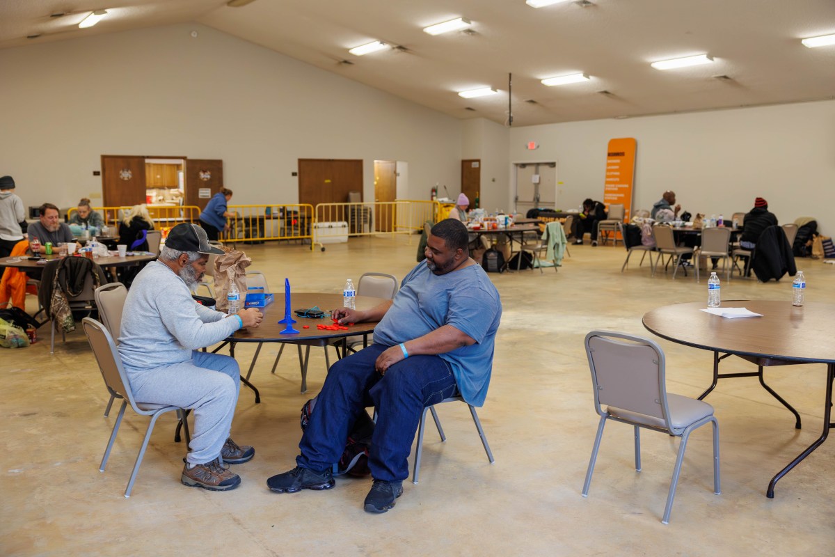 Photo of guests at shelter