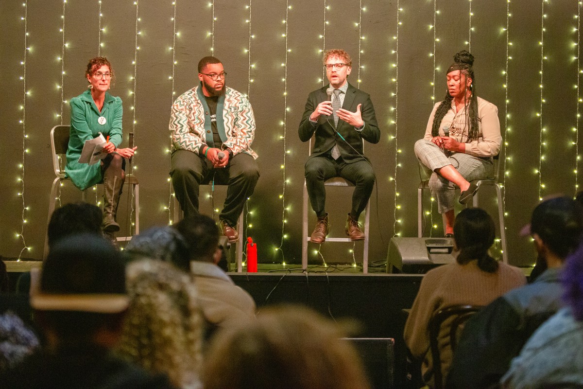 Photo of Clara Mattei, Aurelius Miles Francisco, John Clegg and LaCreshia Jackson