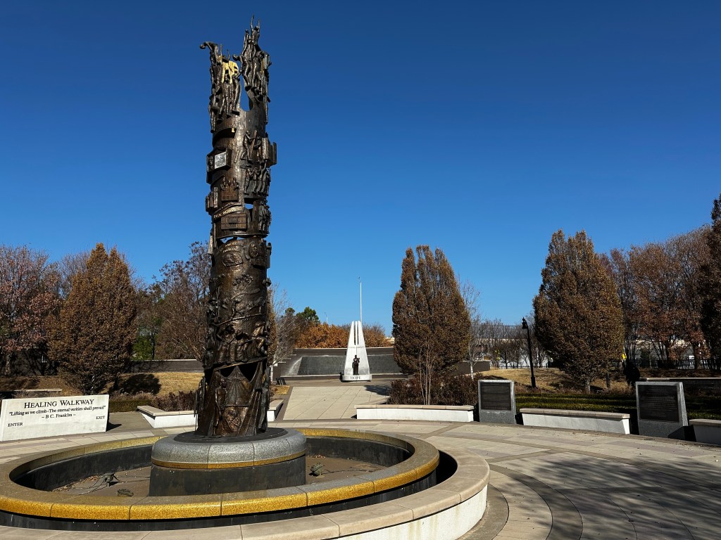 John Hope Franklin Reconciliation Park in Greenwood is pictured Dec. 22, 2025.