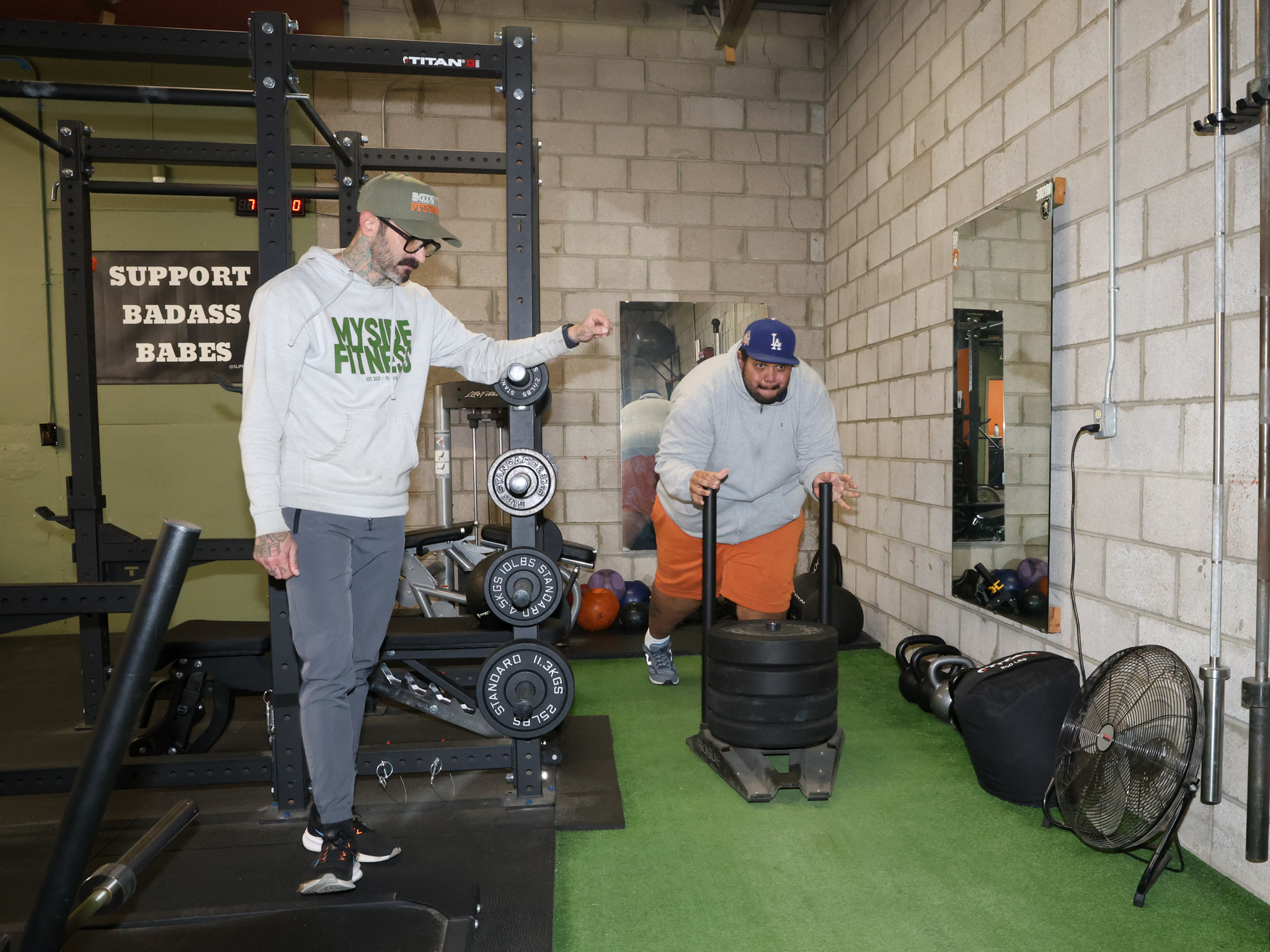 Photo of Joseph Dufresne and client