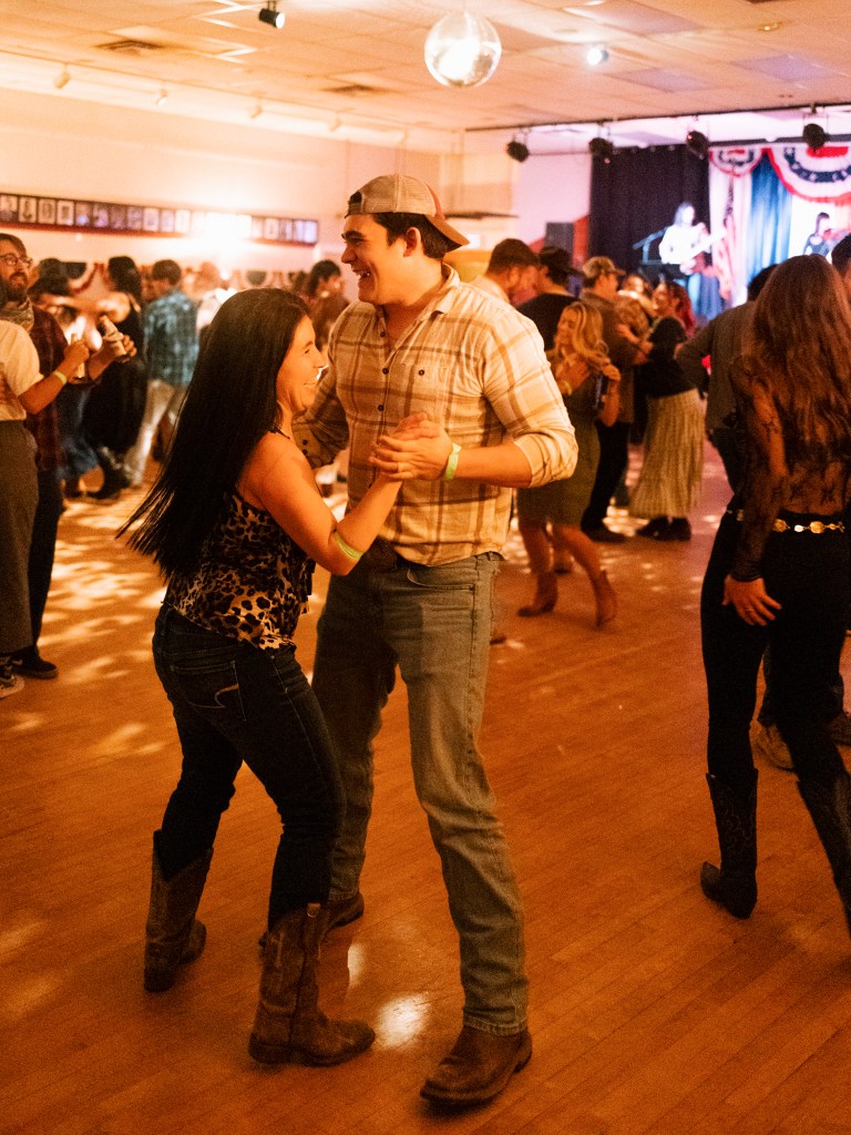 Photo of patrons dancing
