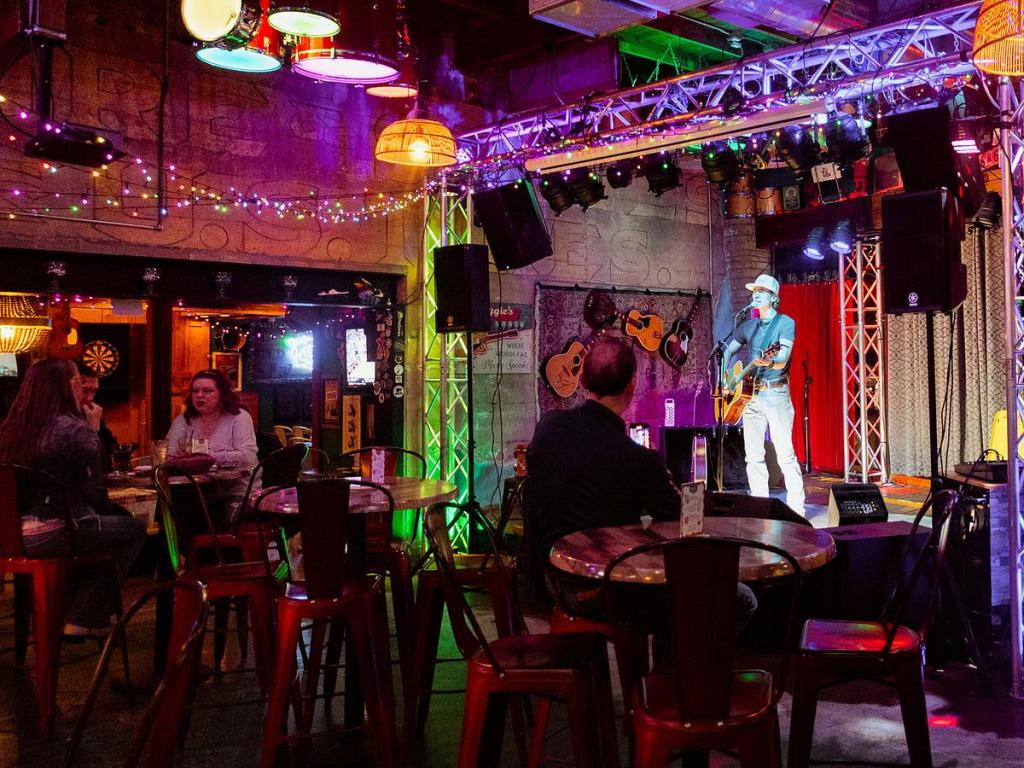 Henry Zoellner performs at Maggie's Music Box on Jan. 21, 2026. The Jenks music venue is open Wednesday through Sunday. 