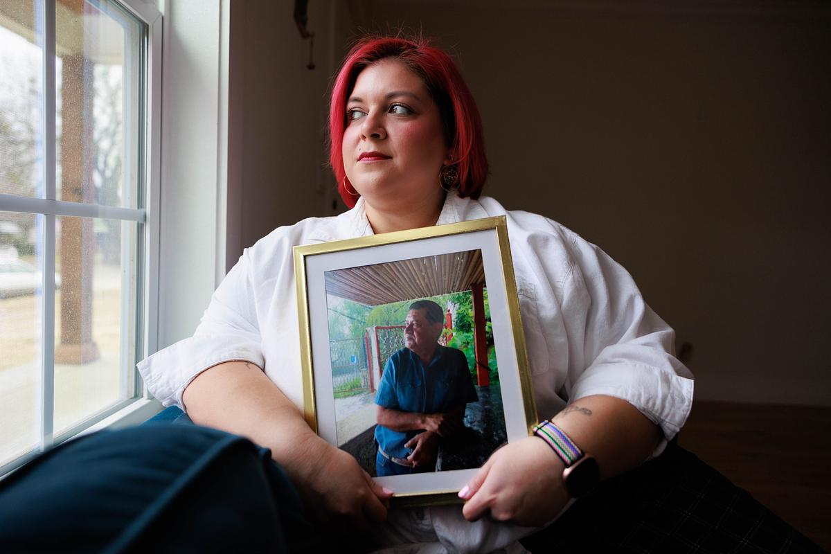 Noemi Rangel shares photos of her father who lives just outside of Monterrey, Mexico, Jan. 19, 2026. Rangel was granted dual citizenship in October 2025.