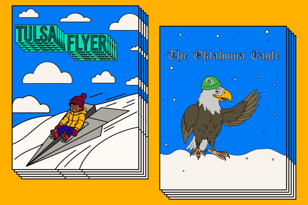 Snowed in? Pass the time with printable Flyer and Eagle coloring pages