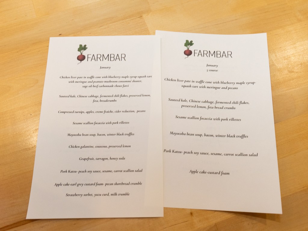 restaurant menus