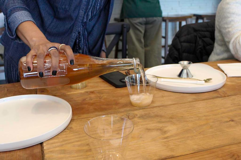 Danay Jones, the founder of Sober Girls Tulsa, hosts an event at American Solera. The Dry January trend has been increasing each year and bars and restaurants are changing marketing to keep up.