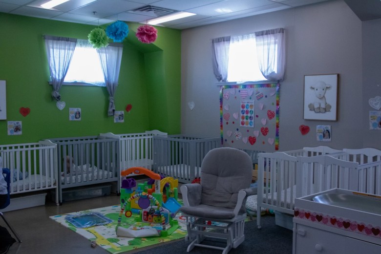 A room inside an Oklahoma child care.