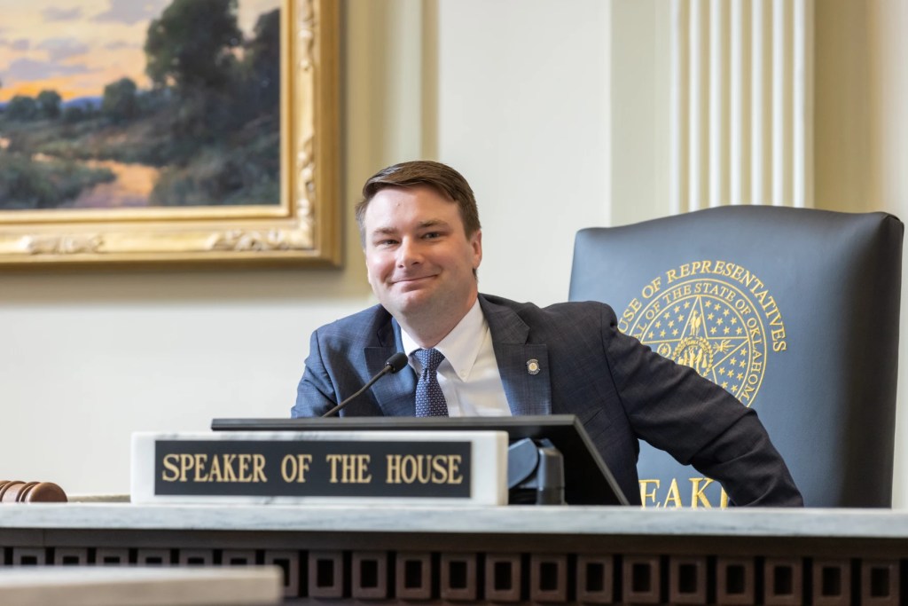 Oklahoma House Speaker-Elect Kyle Hilbert, R-Bristow, is the youngest state representative to lead the chamber in history. He’s thrown his full support behind making Oklahoma’s government more efficient, but not without consideration for budget needs.