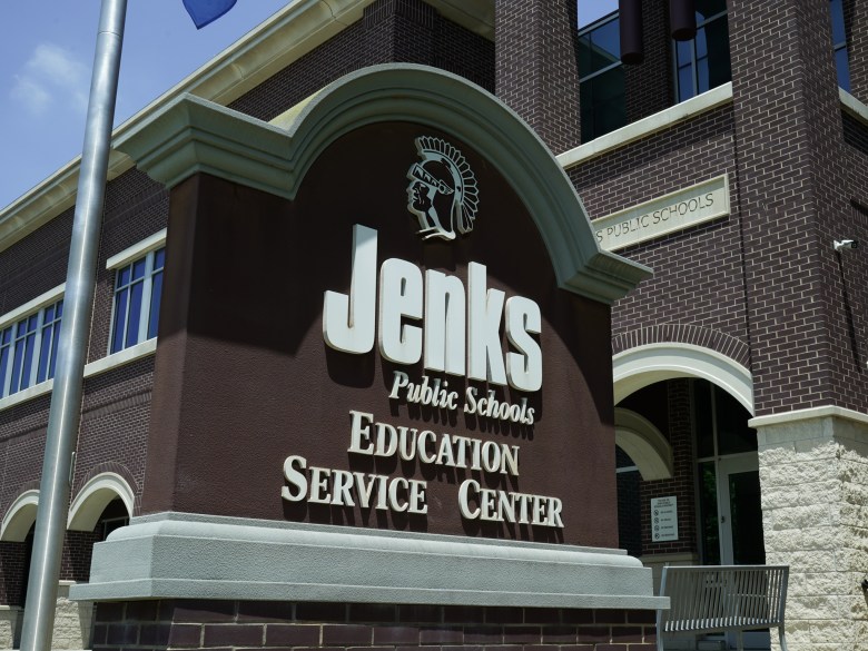 The Jenks Public Schools Education Service Center is pictured in June 2025.