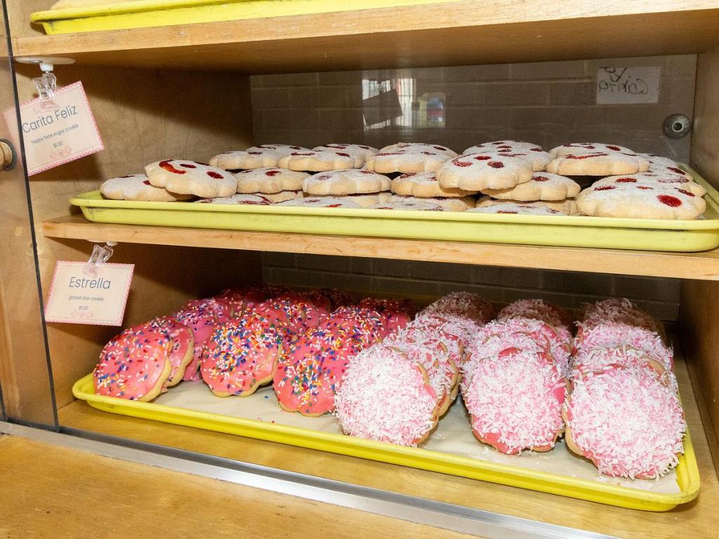 Baked goods inside Pancho Anaya Bakery, 40 S. Garnett Road, on Feb. 20, 2026.