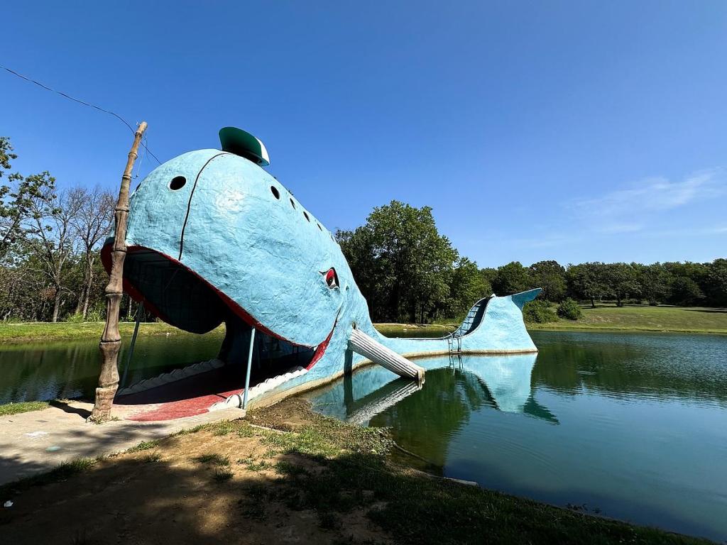  Catoosa's Blue Whale is a longtime staple of Route 66 tourism. This year there's the addition of a visitor's center. 