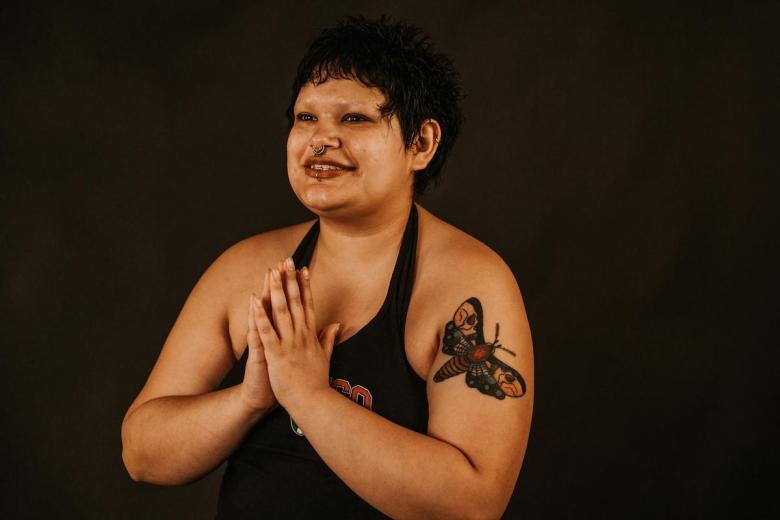 Aydra Contreras sits for a photo while sharing her story of her father's deportation and her mental health journey March 2, 2026.
