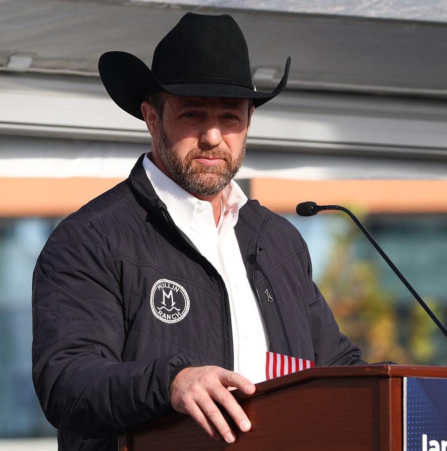 U.S. Sen. Markwayne Mullin speaks during the ceremony for the ownership transfer of the James Mountain Inhofe VA Medical Center from OSU and VHiT LLC to the VA during a Nov. 11, 2025, special ceremony at the site in downtown Tulsa.