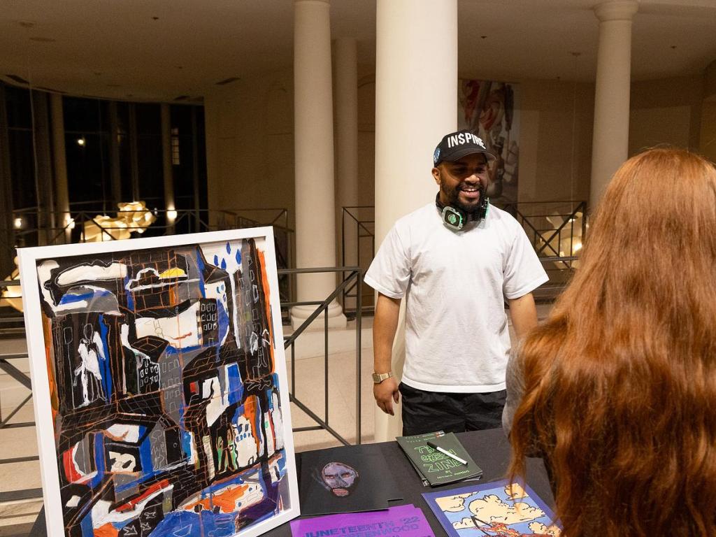  A scene from Dreamland Tulsa presents "A Journey Through Art, Music and Cinema" at Philbrook Museum of Art on Feb. 27, 2026. 