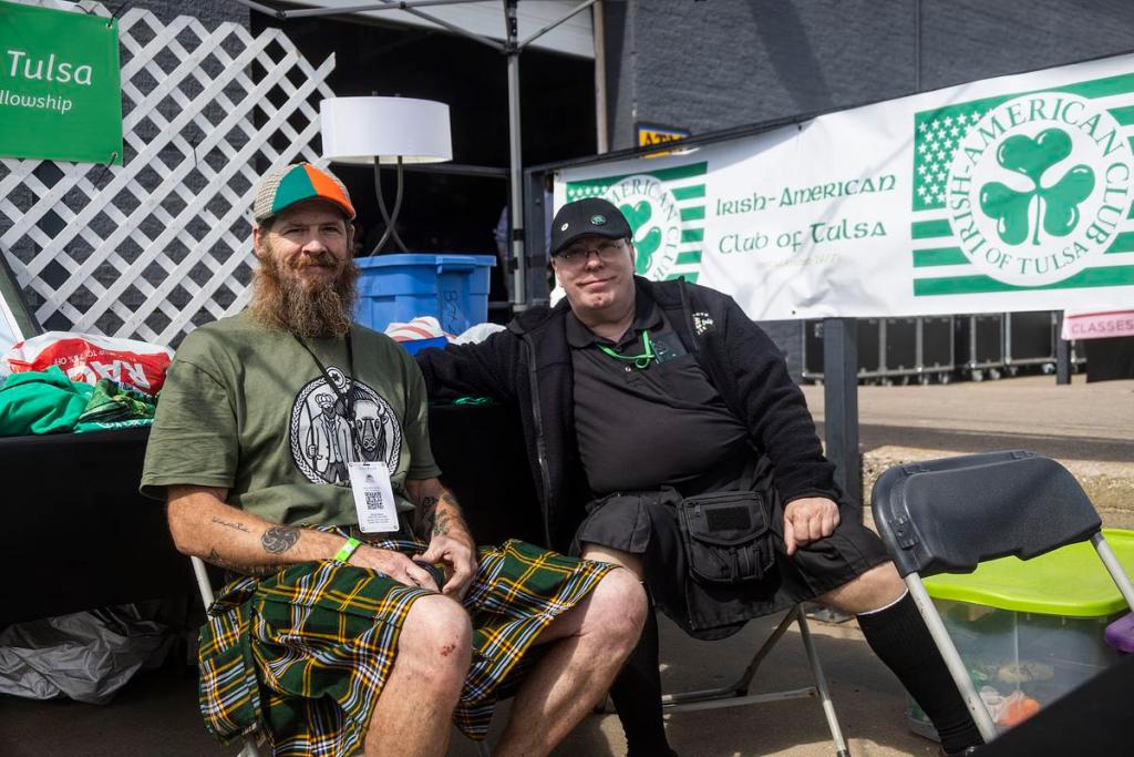 Members of the Irish American Club of Tulsa table during Tulsa Irish Fest at Cabin Boys Brewery, March 15, 2026.