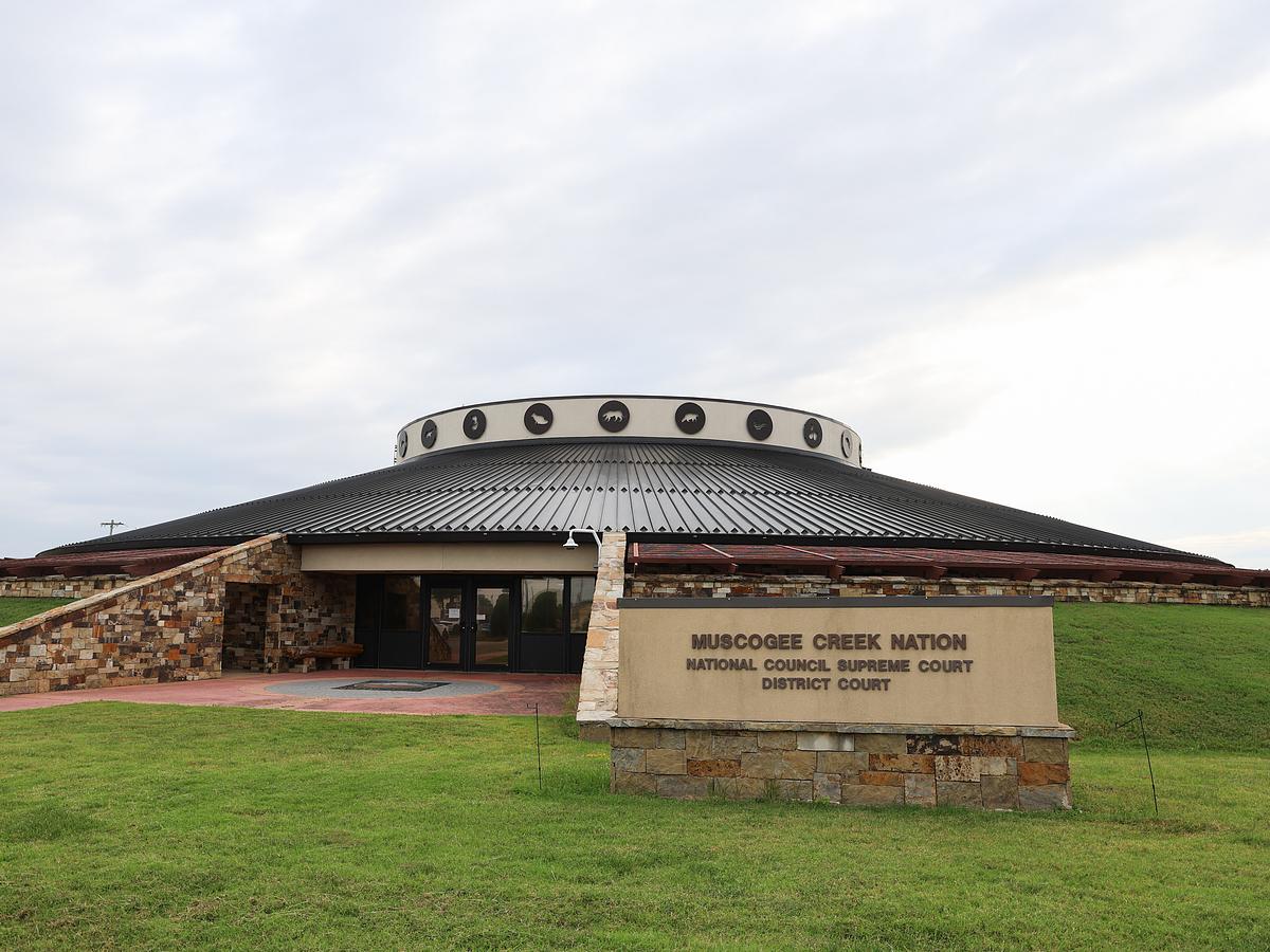 Muscogee Nation Tribal Complex in Okmulgee, Oklahoma.