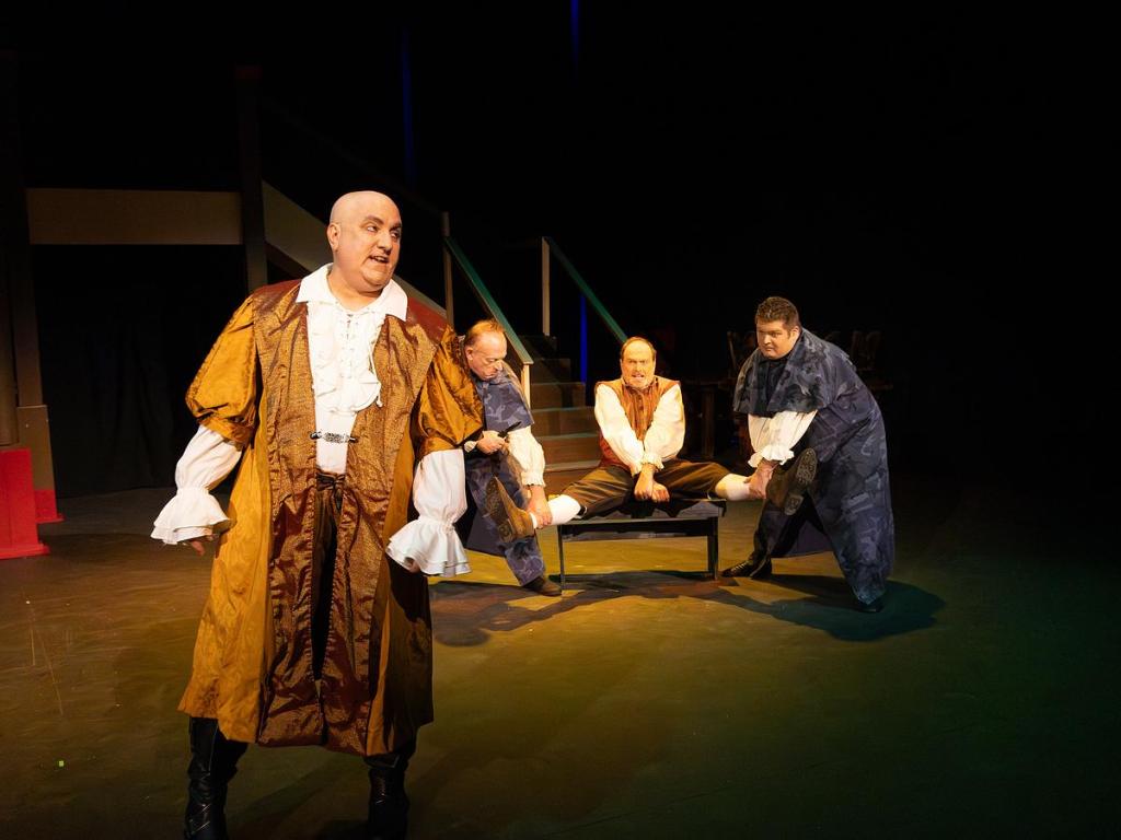A scene from a dress rehearsal of Pembroke Players' adaptation of "Shakespeare in Love" on March 5, 2026. The local theater group is performing it inside Tulsa PAC's Liddy Doenges Theatre March 6-8 and 13-15.