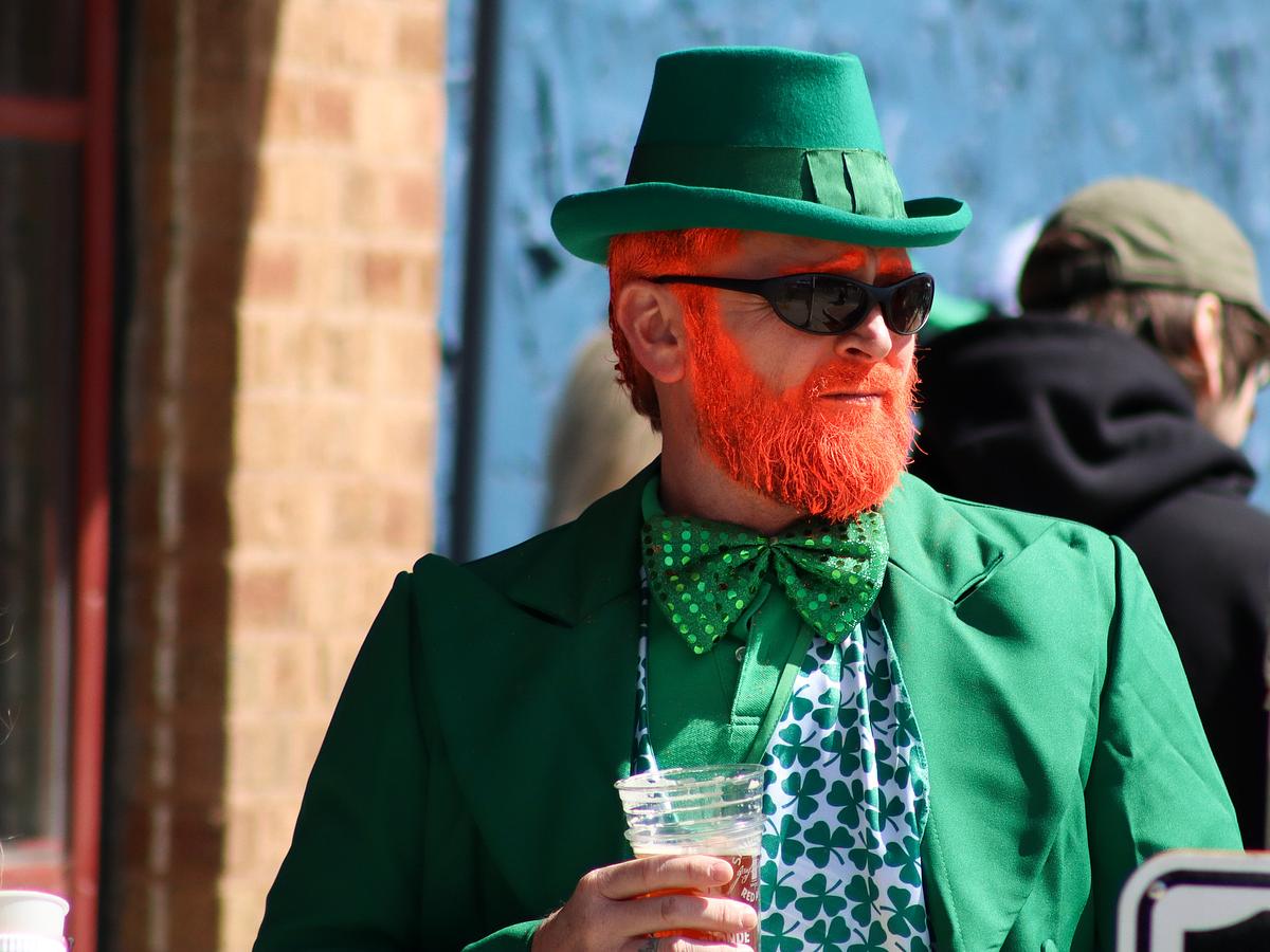 A scene from the St. Patrick's Day block party on Cherry Street March 17, 2023.