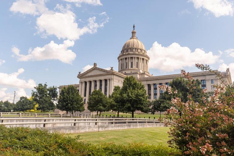 The Oklahoma State Capitol is pictured in July 2025.