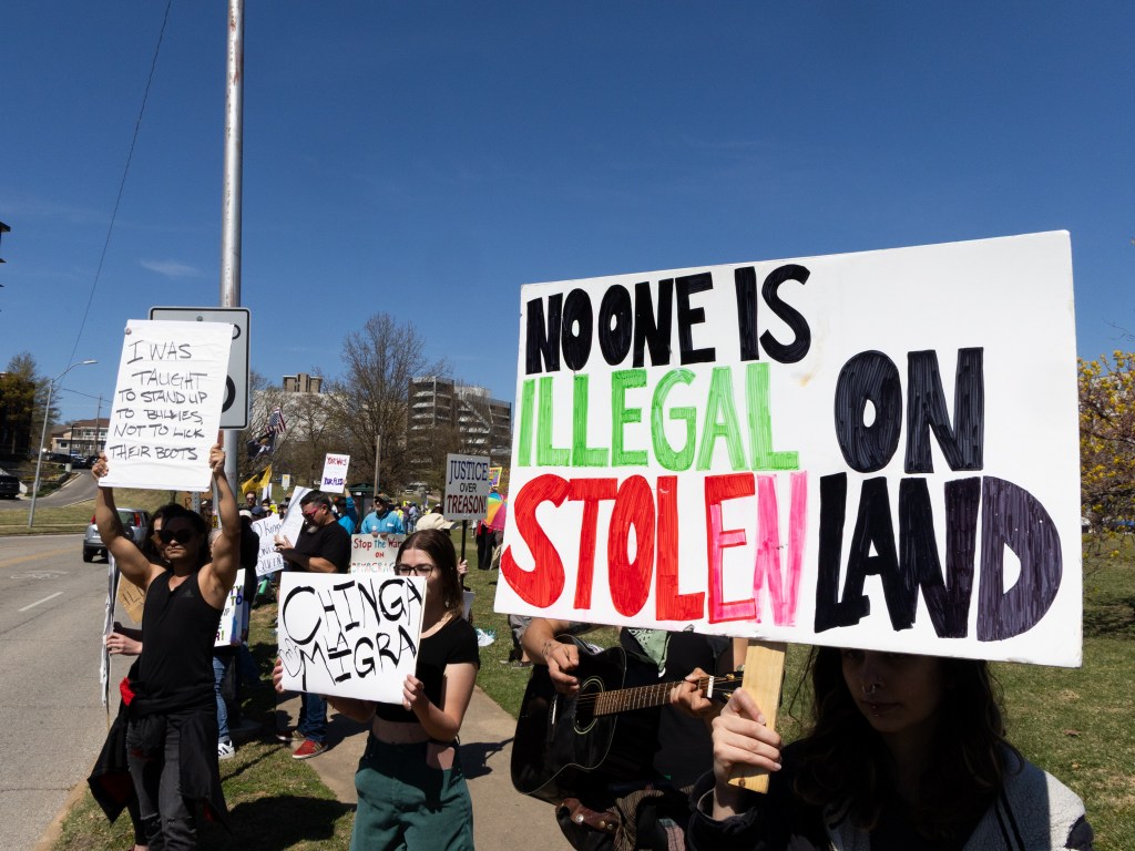 Protest at Dream Keepers Park