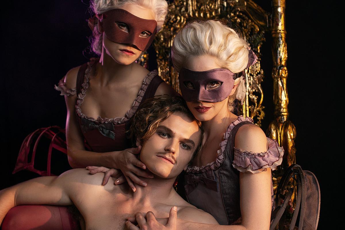 Giulia Canavese, Edward Truelove and Jaimi Cullen in "Casanova," which runs March 26-29 at the Tulsa Performing Arts Center.