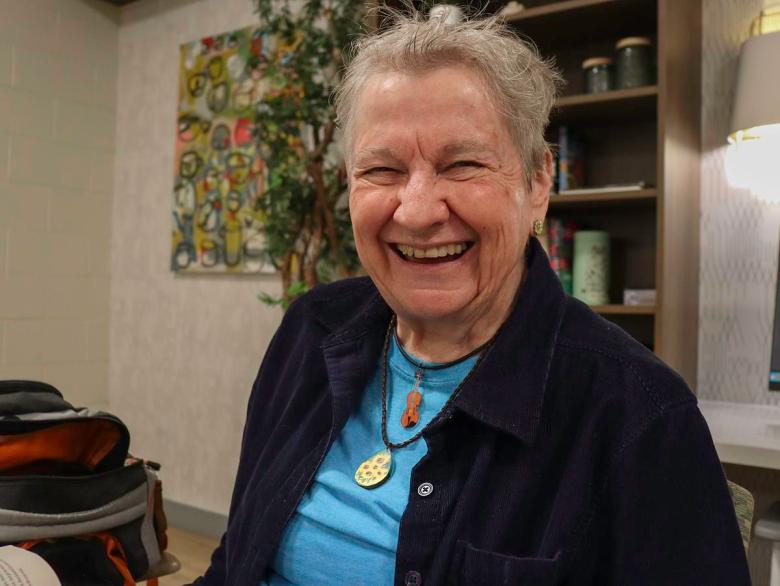 Ann Loam, 77, poses for a photo at the Life Senior Services Roma Berry Center for Seniors Thursday, Feb. 26, 2026. She supports Senate Joint Resolution 23, which would get rid of property taxes for senior homeowners.