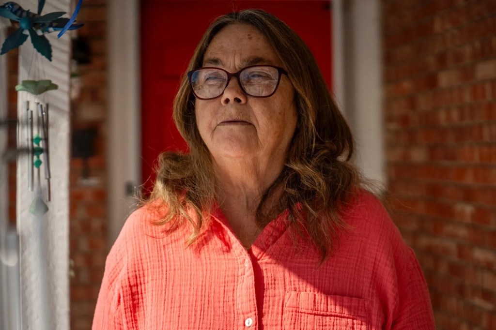 Carla Bonner outside her home in Oklahoma City.