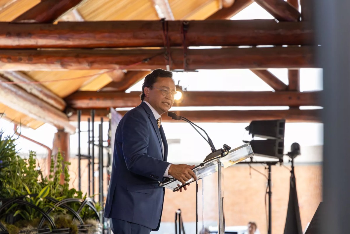 Chief Hoskin giving the 72nd State of the Nation Address