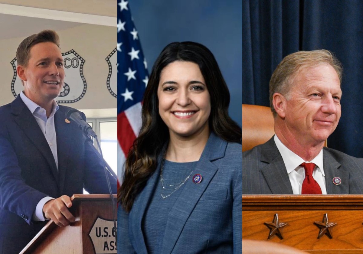 From left to right: Oklahoma Lt. Gov. Matt Pinnell, Rep. Stephanie Bice, Rep. Kevin Hern