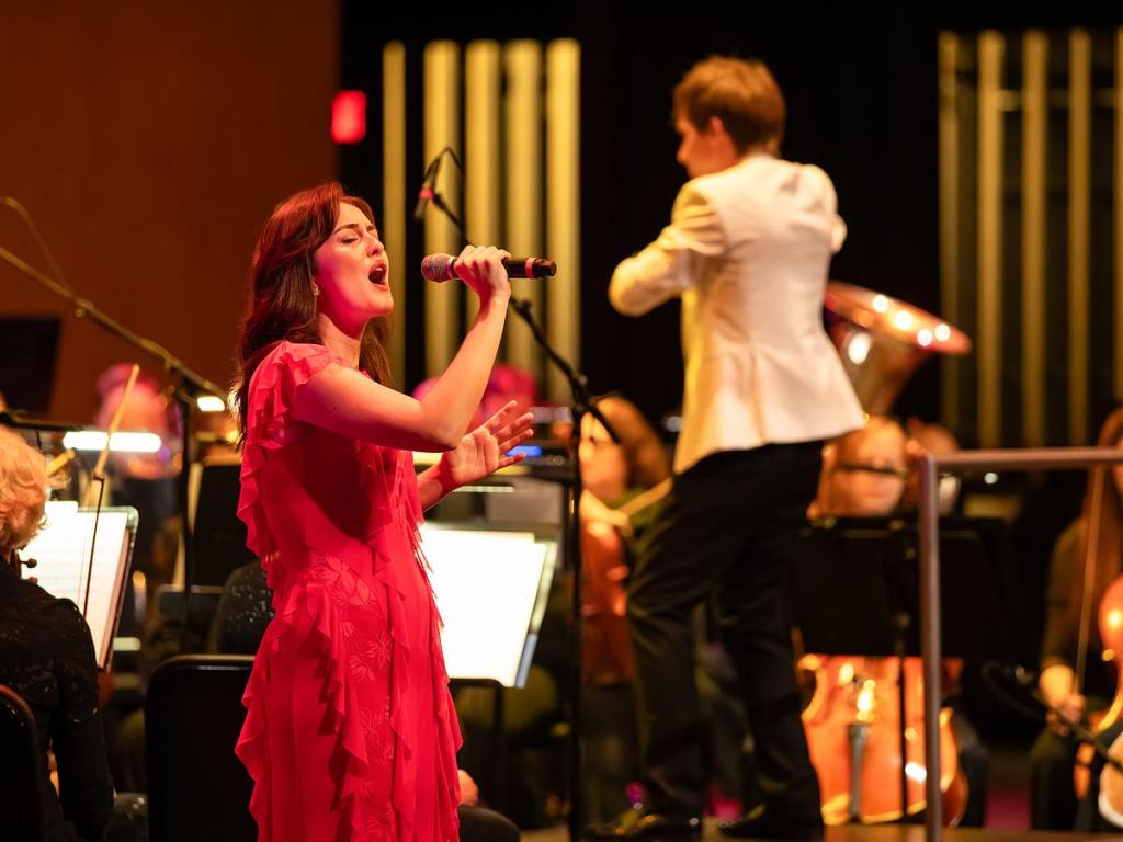 Tulsa Flyer education reporter Anna Colletto sings Carole King’s “So Far Away" at the annual Tulsa Sings! on April 25, 2026.