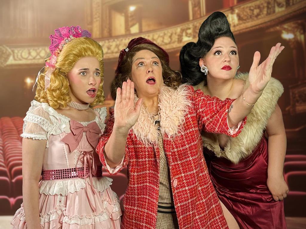 Gigi Jenkins as June, Kim Frie as Rose and L’aria Krautter as Louise in Theatre Tulsa’s production of “Gypsy," which runs through May 3. 