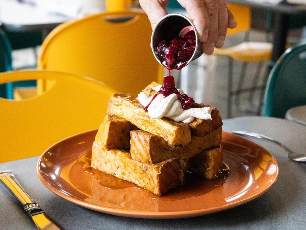 French toast is among the small menu of items available at The Helen, which opens May 6. 