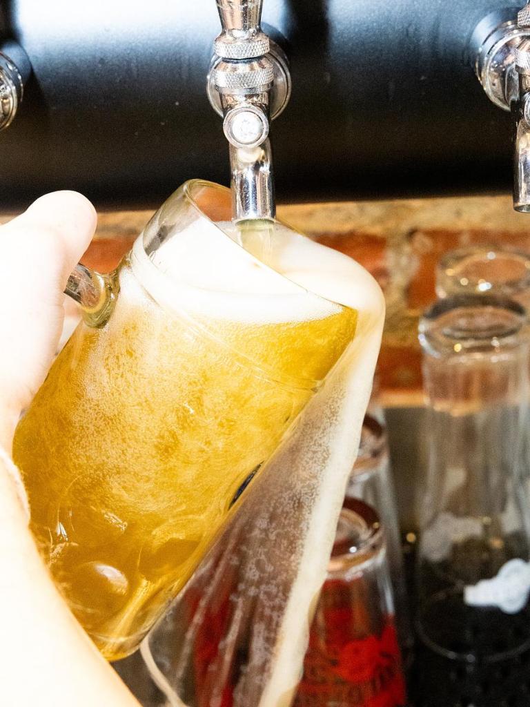 Marshall Brewing Company, located at 742 E. 6th St., offers numerous beers on tap. 