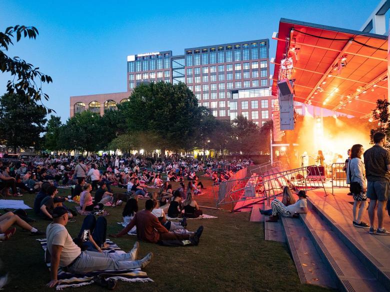 Unknown Mortal Orchestra performs at Guthrie Green as part of the 2025 Off the Cuff Concert Series on Sept. 26, 2025.